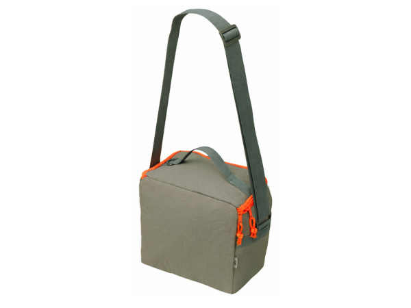 Изотермическая сумка-холодильник «Neo Classic» c контрастной молнией, Цвет серый/оранжевый