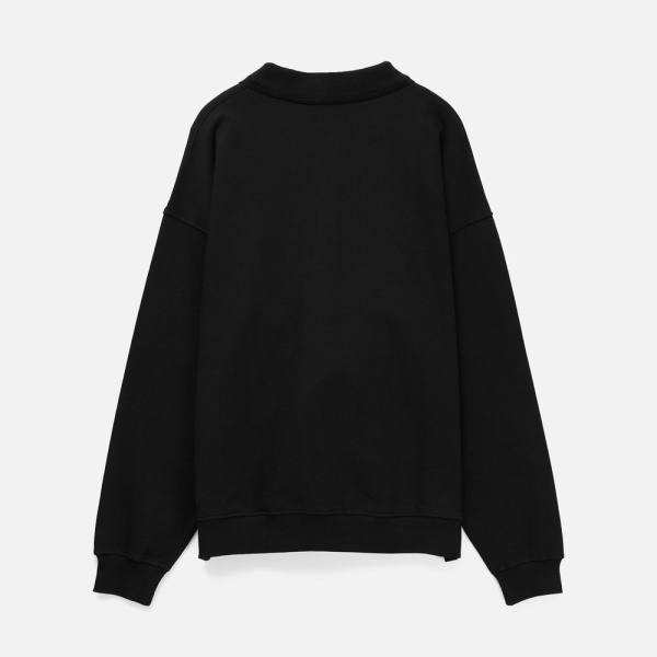 Свитшот оверсайз унисекс S6, черный, XS–XXL