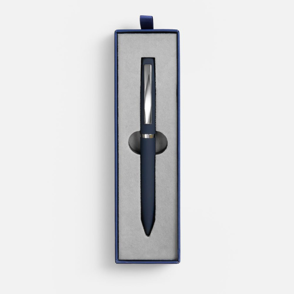 Ручка шариковая Bolt Soft Touch в футляре, синяя