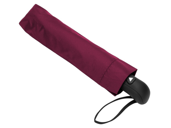 Зонт-полуавтомат складной «Roof» с куполом из переработанного пластика, Цвет красный бургунди