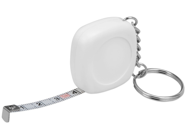 Брелок-рулетка «Block», 1м, Цвет белый