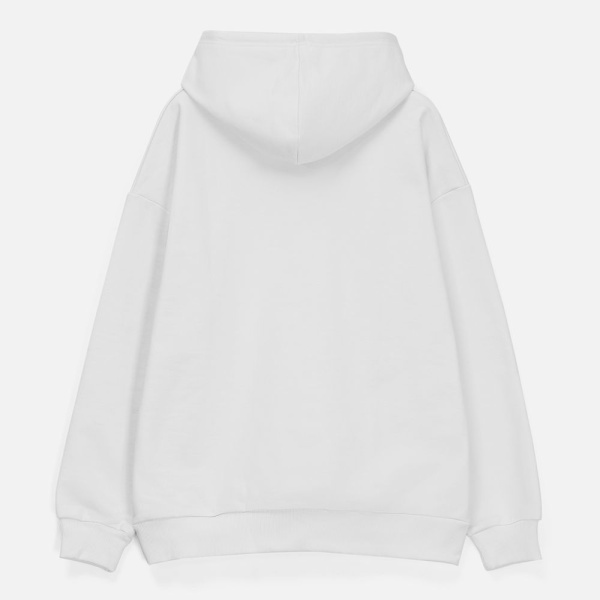Худи унисекс оверсайз Daylero, белое, XS–4XL