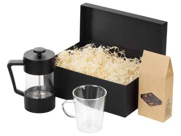 Подарочный набор для чая «Tea eve», Цвет черный, прозрачный