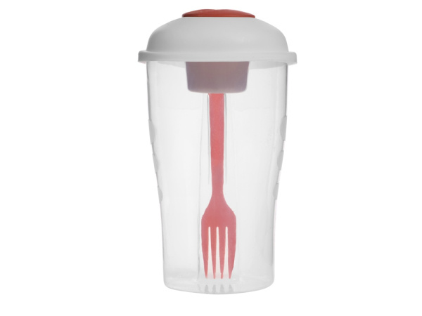 Набор для салата «Iceberg», Цвет прозрачный/красный