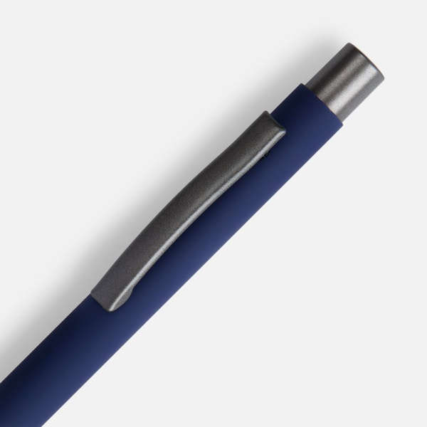Ручка шариковая Atento Soft Touch, темно-синяя, 13,5х0,9 см