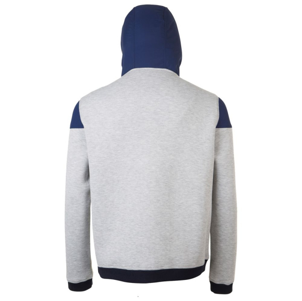 Куртка унисекс Voltage, серый меланж с темно-синим, XS–3XL
