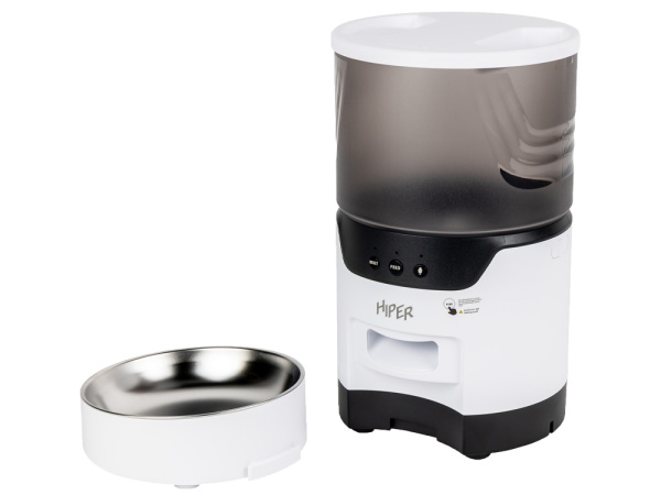 Умная Wi-Fi кормушка «IoT Pet Feeder», 3000 мл, Цвет белый, черный