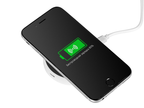 Беспроводное зарядное устройство «Dot», 5 Вт, Цвет белый/черный