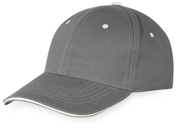 Бейсболка «New Castle», Цвет серый/белый