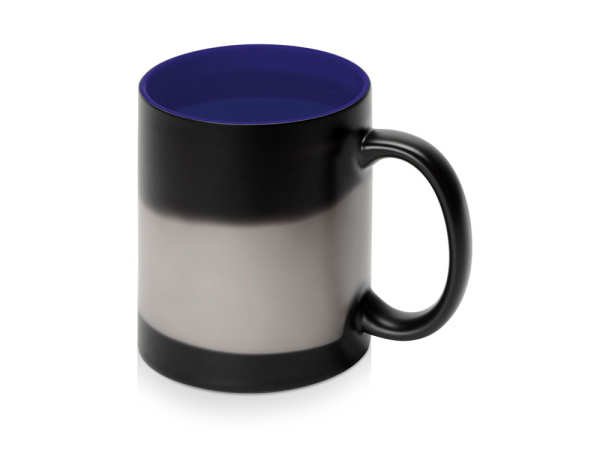 Кружка-хамелеон «Surprise» матовая, Цвет черный матовый/синий глянцевый