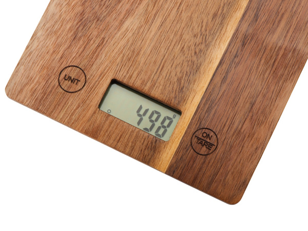 Кухонные весы из акации «Home Chef», Цвет коричневый