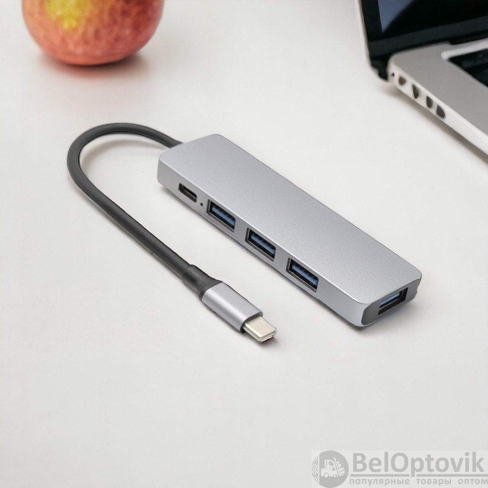 Концентратор Quadro 4 в 1, серый