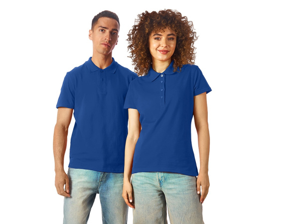 Рубашка поло "First" мужская, Размер S, Цвет синий классический