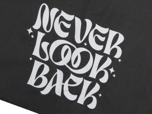 Зонт складной «Marvy» с термотрансфером, Цвет черный