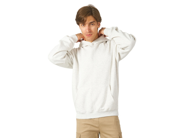 Толстовка с капюшоном оверсайз «Berlin» унисекс, Размер XL-2XL, Цвет белый меланж