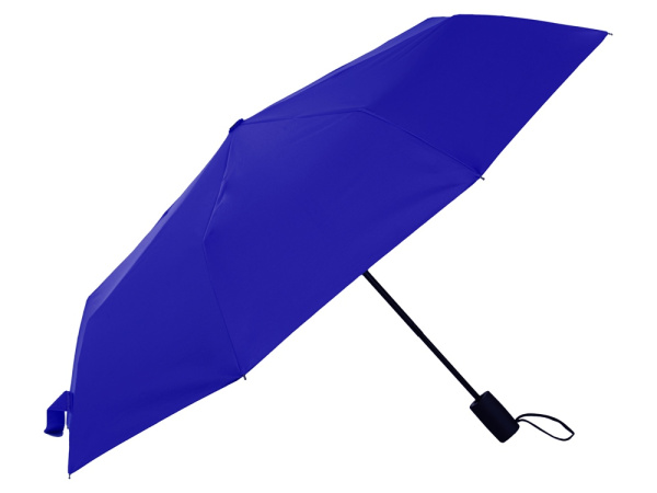 Зонт-автомат «Dual» с двухцветным куполом, Цвет голубой/черный