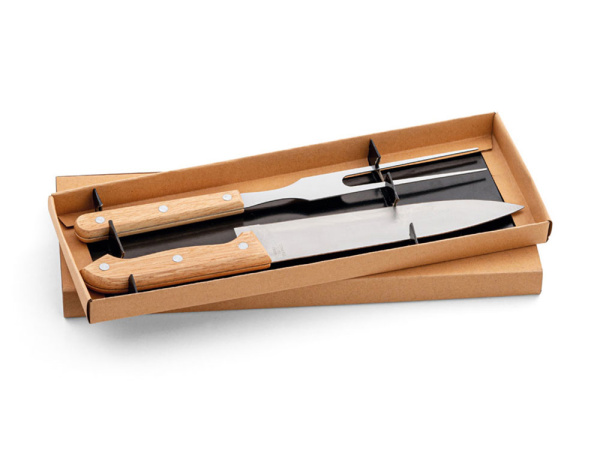 Набор для барбекю «SALSA», Цвет натуральный/серебристый