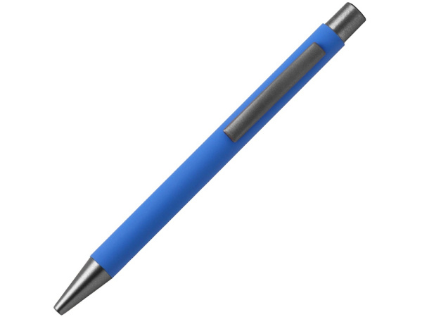 Ручка металлическая шариковая FAMILY MARSEL, soft touch, Цвет синий
