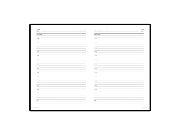 Ежедневник недатированный А5 «Sidney Nebraska» с серебряным срезом, Размер A5, Цвет синий