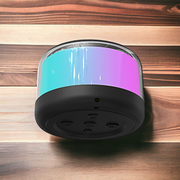 Беспроводная колонка Donny, 5 W, 300 mAh, встроенный микрофон, подсветка, черный / Стильное и многофункциональное устройство для прослушивания музыки