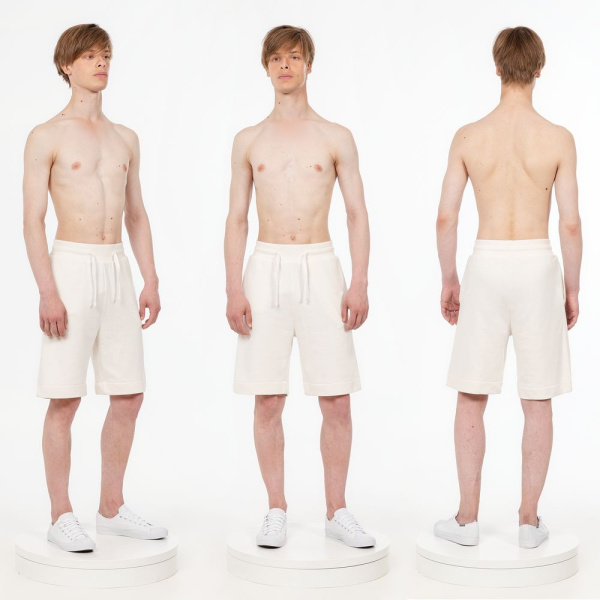 Шорты J3, молочно-белые, XS–XXL