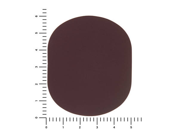 Патч «Овал», soft-touch, Цвет коричневый