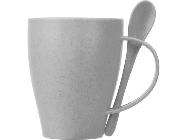 Кружка из пшеничного волокна «Nina», Цвет серый