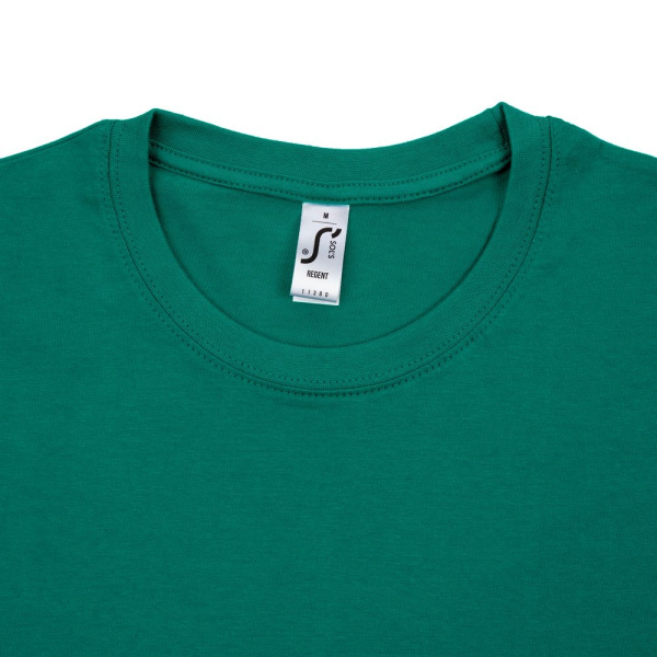 Футболка унисекс Regent 150, зеленая (изумрудная), XS–XXL
