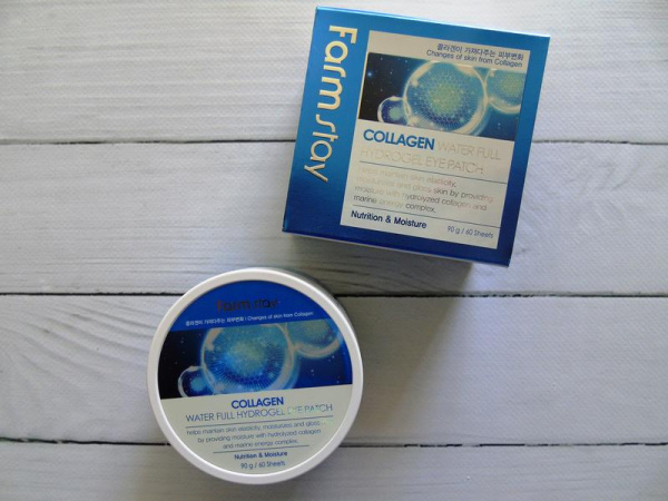 Гидрогелевые патчи для кожи вокруг глаз Farmstay COLLAGEN Water Full Hydrogel Eye Patch c коллагеном