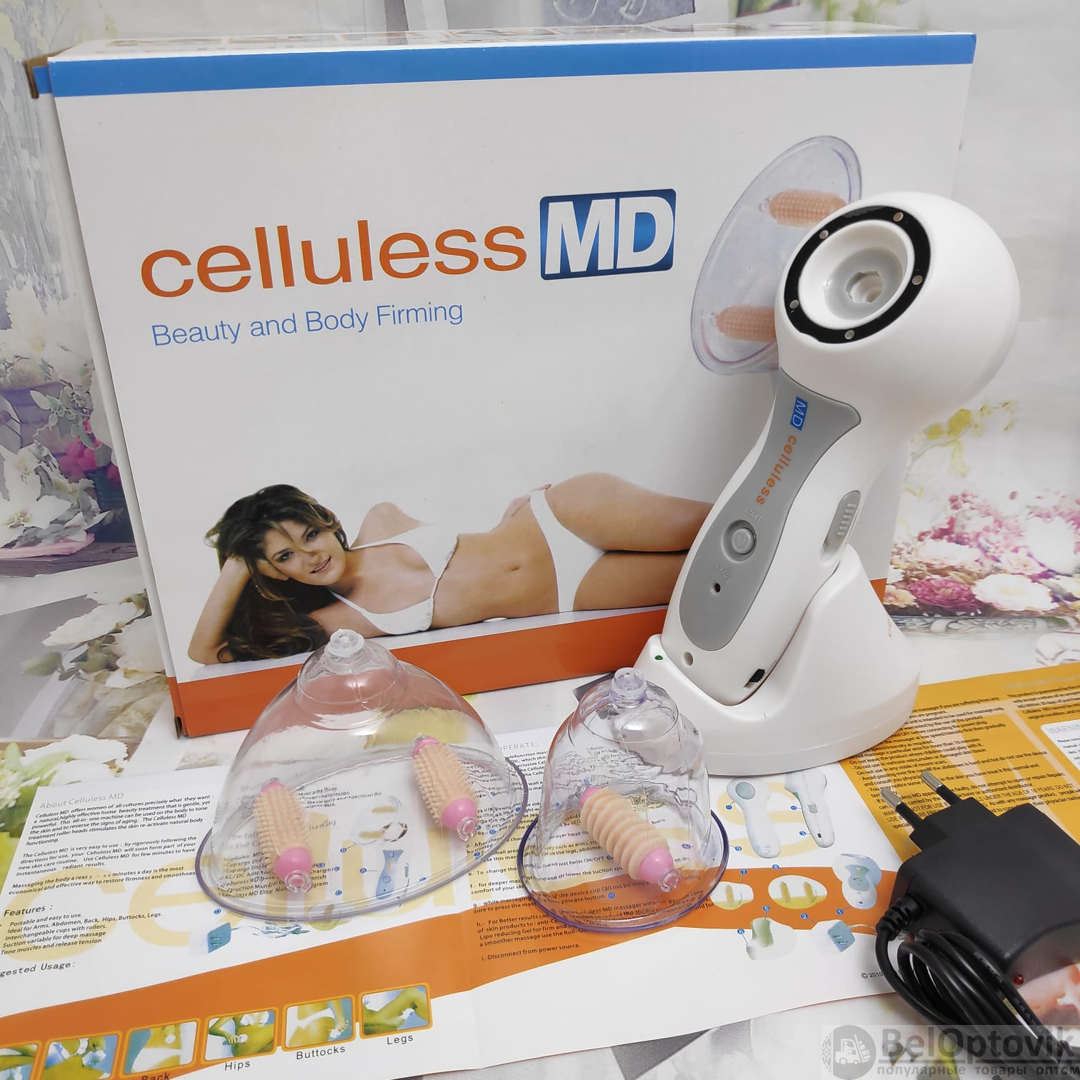 Вакуумный антицеллюлитный массажер Celluless MD (Целлулес МД) 220 V (арт:  ma-4358) от 1 ₽ рублей оптом в Москве