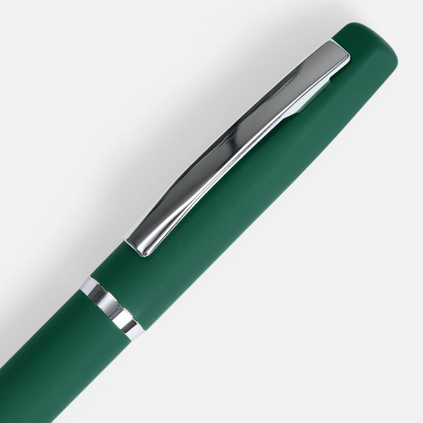 Ручка шариковая Bolt Soft Touch, зеленая, 13,8х1,3 см
