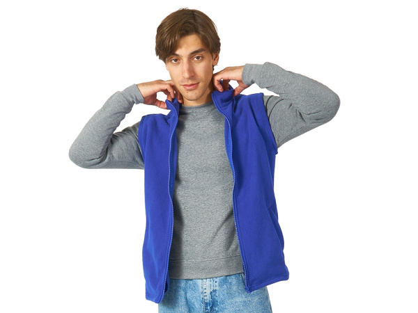 Жилет флисовый «Ibiza» мужской, Размер 2XL, Цвет синий