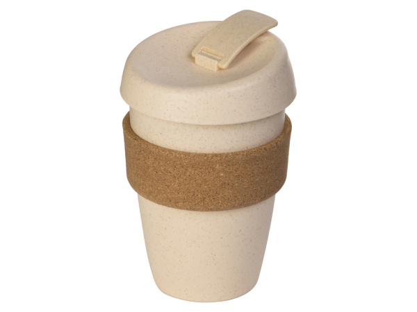 Стакан из пшеничного волокна с двойными стенками «Pino», Цвет натуральный, коричневый