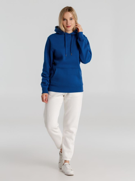 Толстовка с капюшоном унисекс King, ярко-синяя, XS–4XL