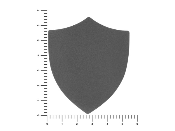 Патч «Щит», nubuk, Цвет серый
