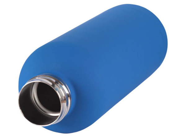 Вакуумная термобутылка ODIN, soft-touch, 550 мл, Цвет синий