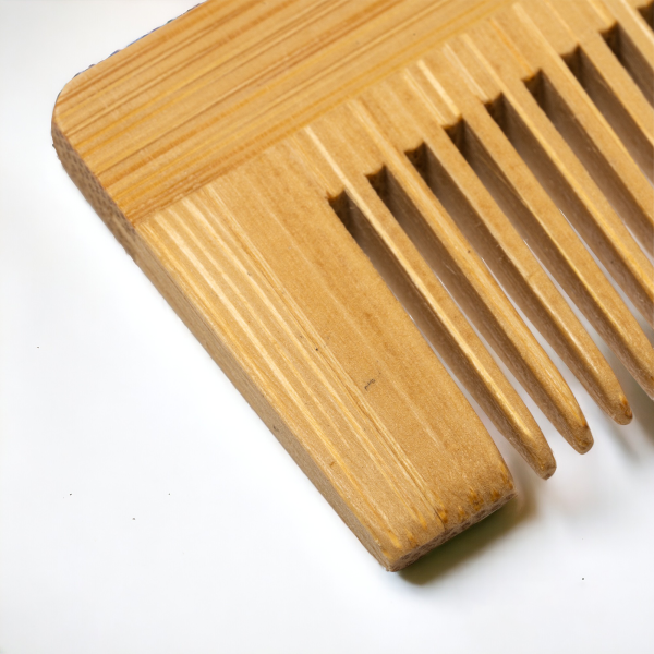 Расческа KURLY бамбуковая / Бережный уход за волосами