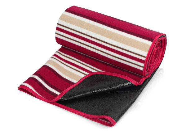 Плед для пикника «Junket» в сумке, Цвет красный