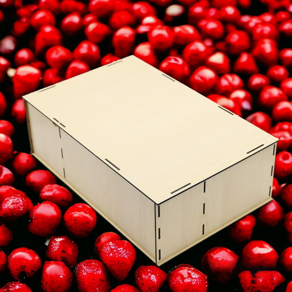 Подарочная коробка ламинированная с 3 отделениями из HDF 36,3*23,4*12,5 см / Оригинальная и стильная