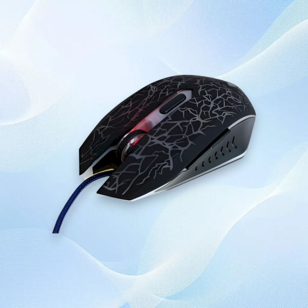 Проводная игровая мышь G518, с подсветкой, черная / Стиль и удобство для геймеров