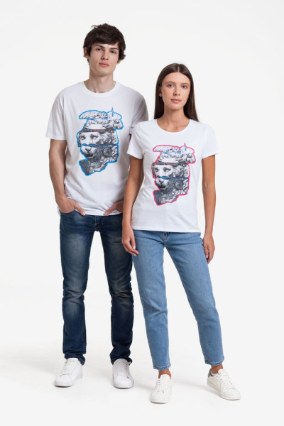 Футболка женская «Смотри вглубь», белая, S–XXL