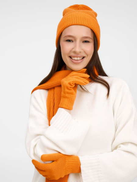 Перчатки Nobilis Mono, оранжевые (абрикос), S/M, L/XL