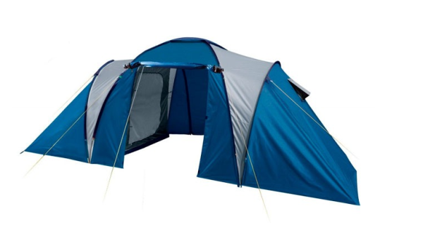 Палатка туристическая LanYu 1699 двухкомнатная 4-х местная 450х220х180см
