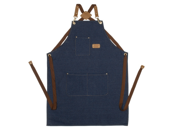 Джинсовый фартук с карманами «Fry», Цвет синий