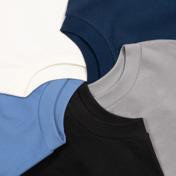 Футболка оверсайз унисекс Kosmos 2.0, синяя, XS–XXL