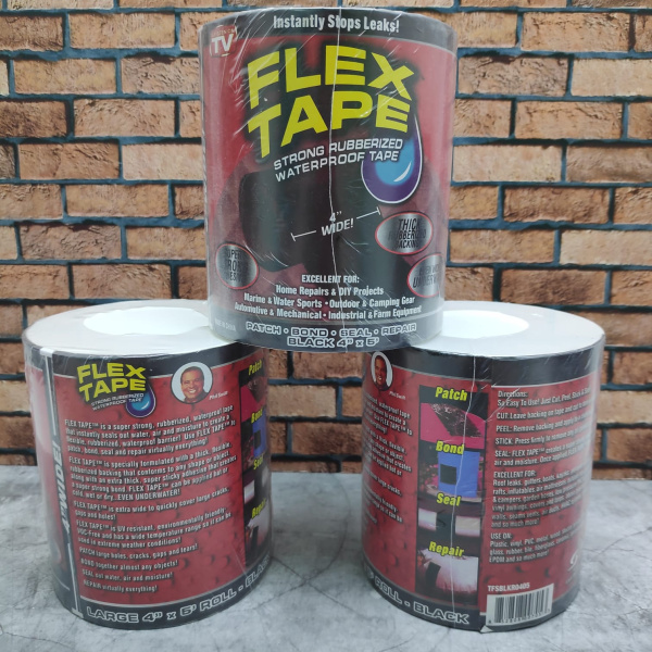 Изолента Супер Фикс водонепроницаемая, суперклейкая (маленькая) Flex Tape Флекс тайп 10.20 х 150 см,