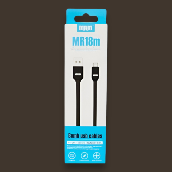 Кабель MRM MR18m USB Micro, 1м, белый / Для подключения смартфонов, планшетов, внешних аккумуляторов и других устройств