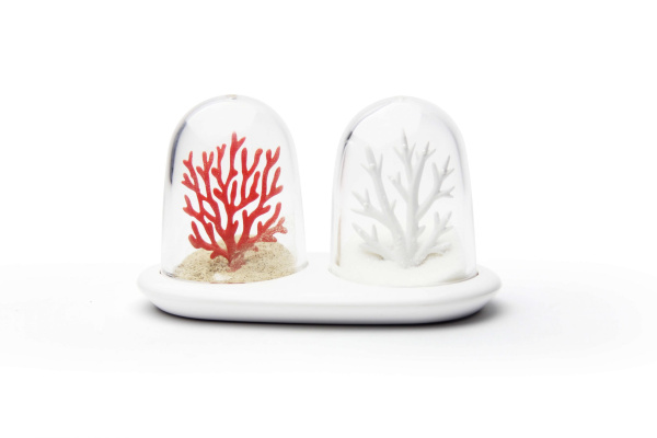 Набор солонка и перечница Coral Bleaching / Коралловый риф внутри