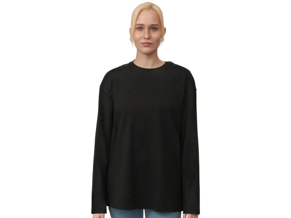 Лонгслив оверсайз «Berlin» унисекс, Размер XL-2XL, Цвет черный