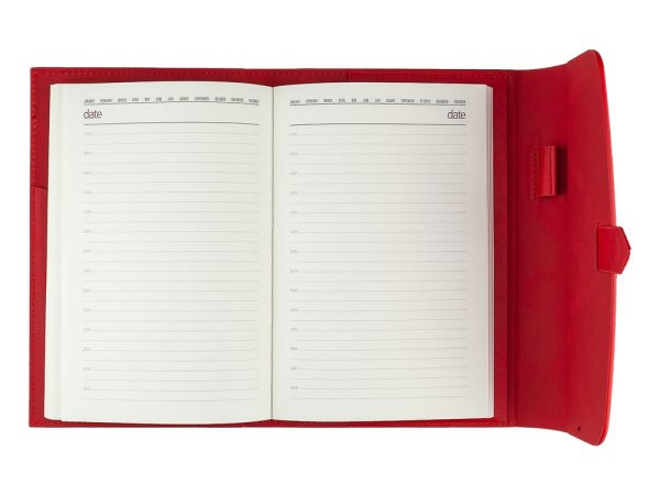 Ежедневник недатированный А5 «Senate» с магнитным клапаном, Размер A5, Цвет красный
